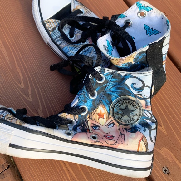 Converse Shoes - Wonder Woman Converse High Tops. DC comics